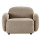 LORELEI CHENILLE ARMCHAIR/OCCSIONAL CHAIR TAUPE - MyChocolateWood