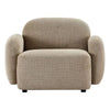 LORELEI CHENILLE ARMCHAIR/OCCSIONAL CHAIR TAUPE - MyChocolateWood