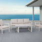 FRINTON 4 PIECE OUTDOOR SOFA SET/LOUNGE SET CREAM