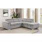 Sutton Fabric Corner Sofa with right hand facing chaise front