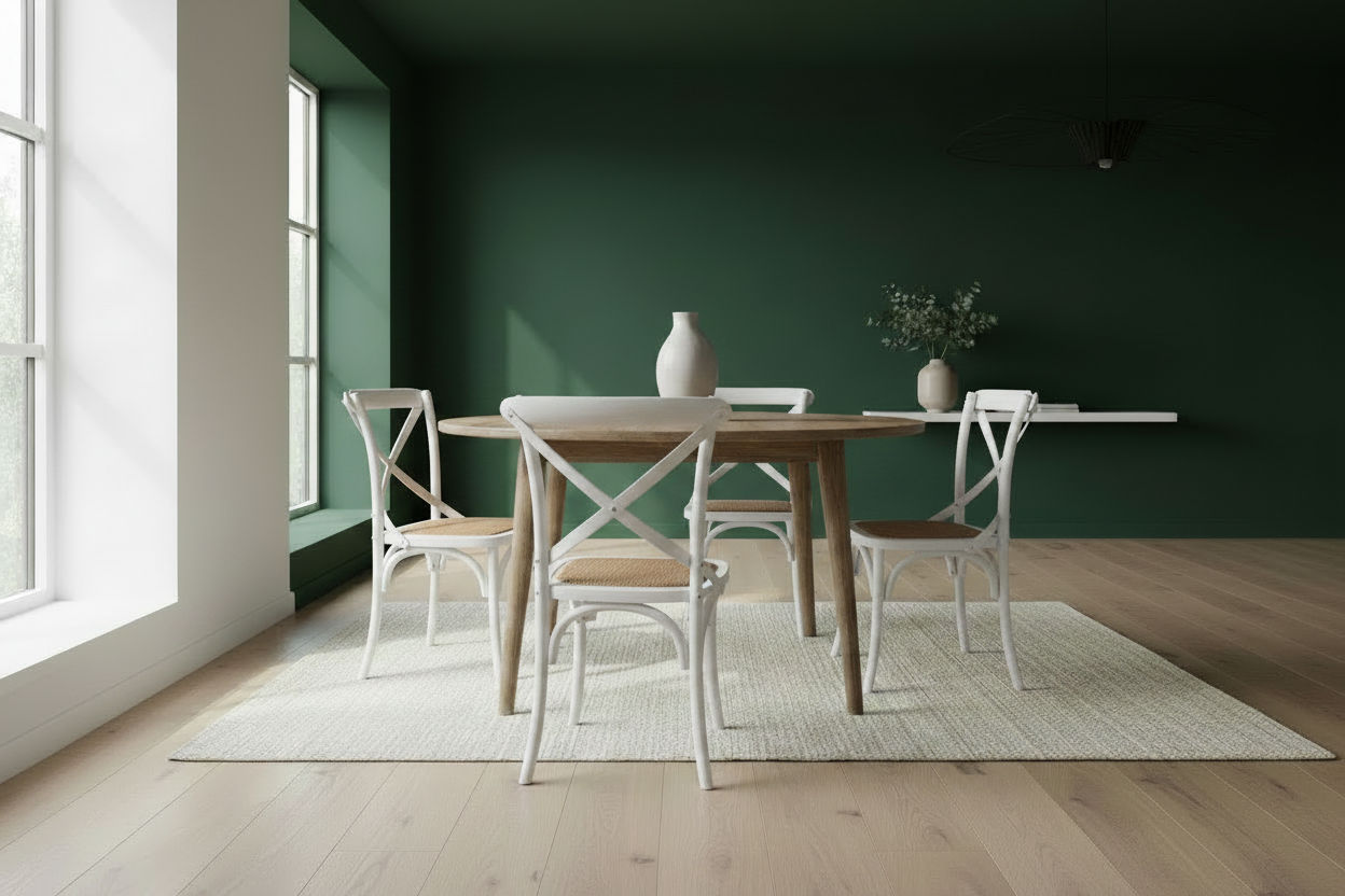FITAN SOLID OAK ROUND DINING TABLE 120CM NATURAL - MyChocolateWood