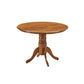 MARVELL SOLID RUBBERWOOD ROUND TABLE WALNUT 106.6CM - MyChocolateWood