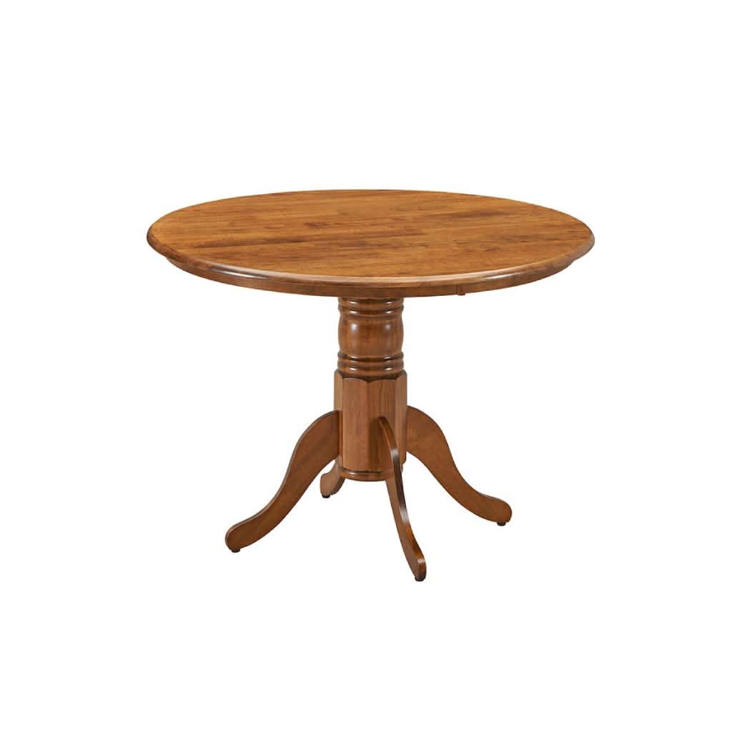 MARVELL SOLID RUBBERWOOD ROUND TABLE WALNUT 106.6CM - MyChocolateWood