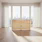 Joelle 3-Drawer 2-Door Buffet in Distressed Rustic - Chocolate Wood