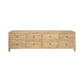 JOELLE 8-DRAWER LOWBOY/DRESSER/CHEST OF 8 DRAWERS DISTRESSED RUSTIC - MyChocolateWood
