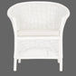 GALILEO WHITE RATTAN ARMCHAIR LOUNGE CHAIR - MyChocolateWood