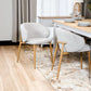 YODAH HAMPTON FABRIC DINING CHAIR TAUPE/OAK - MyChocolateWood