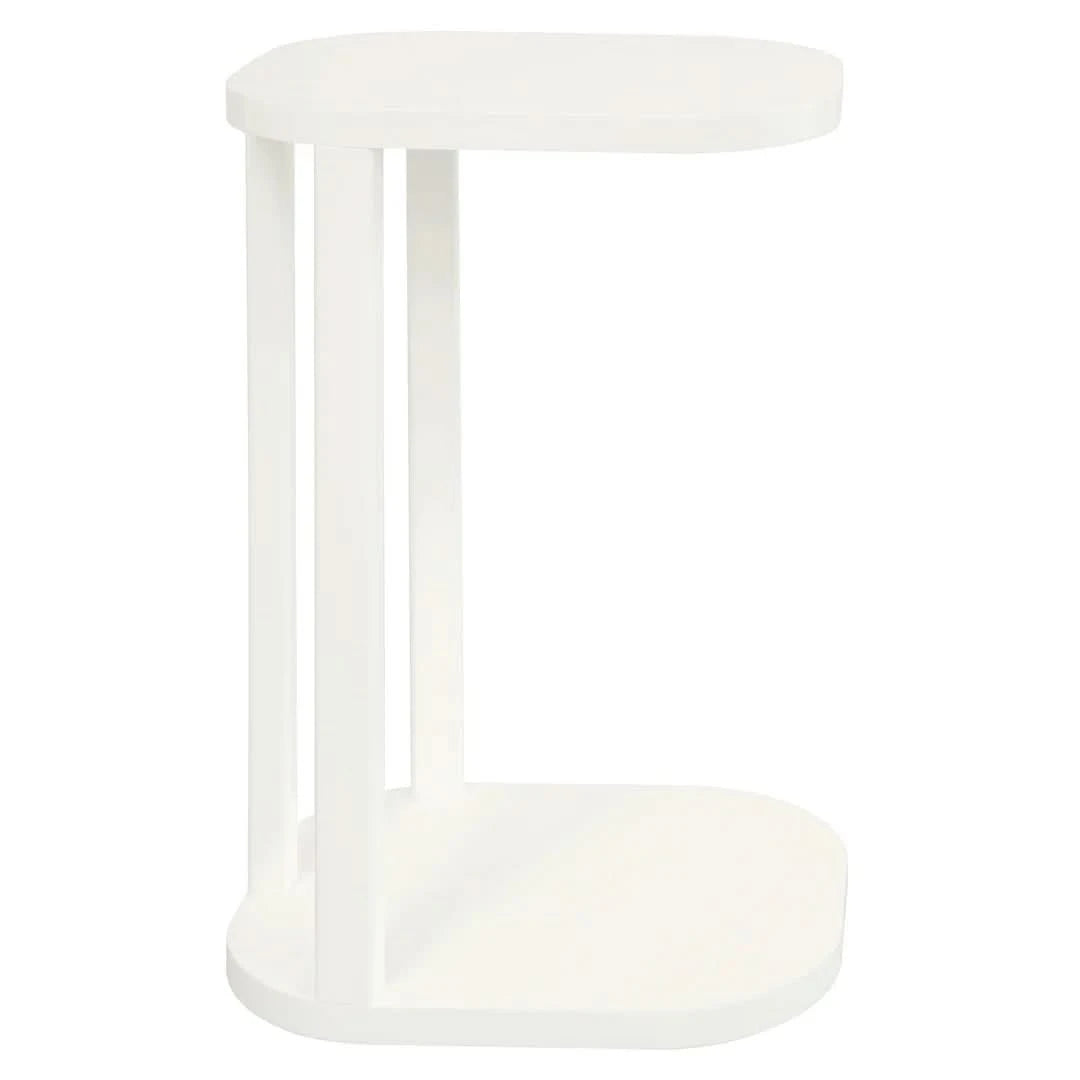 OSLO SOLID MINDI WOOD SIDE TABLE WHITE - MyChocolateWood