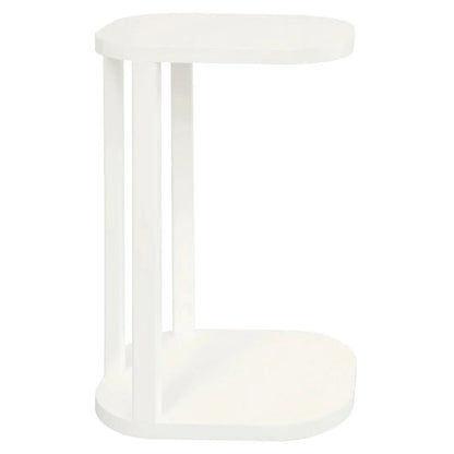 OSLO SOLID MINDI WOOD SIDE TABLE WHITE - MyChocolateWood