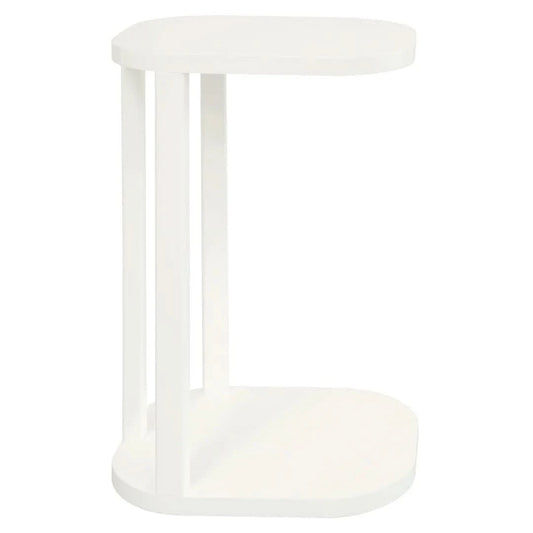 OSLO SOLID MINDI WOOD SIDE TABLE WHITE - MyChocolateWood