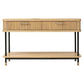 PEMBROKE OAK TIMBER 2-DRAWER CONSOLE TABLE HALL TABLE NATURAL - MyChocolateWood