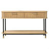 PEMBROKE OAK TIMBER 2-DRAWER CONSOLE TABLE HALL TABLE NATURAL