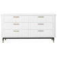 PEMBROKE OAK TIMBER 6-DRAWER CHEST OF DRAWERS  WHITE - MyChocolateWood
