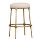 SOREN KITCHEN STOOL - BRASS /NATURAL LINEN - MyChocolateWood