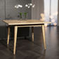 FITAN SOLID OAK SQUARE (90X90CM) DINING TABLE NATURAL - MyChocolateWood