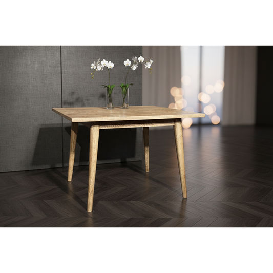 FITAN SOLID OAK SQUARE (90X90CM) DINING TABLE NATURAL