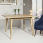 FITAN SOLID OAK SQUARE (90X90CM) DINING TABLE NATURAL - MyChocolateWood