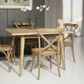 FITAN SOLID OAK SQUARE (90X90CM) DINING TABLE NATURAL - MyChocolateWood