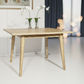 FITAN SOLID OAK SQUARE (90X90CM) DINING TABLE NATURAL - MyChocolateWood