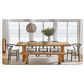 STROUD ELM VENEER TIMBER/MDF DINING TABLE  240CM NATURAL - MyChocolateWood
