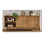 STROUD ELM VENEER TIMBER/MDF 4-DRAWER 2-DOOR BUFFET/SIDEBOARD NATURAL - MyChocolateWood