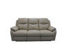 LANCEY PREMIUM LEATHER 3 SEATER RECLINER SOFA + 2-SINGLE MANUAL RECLINER  ARMCHAIRS WHEAT - MyChocolateWood