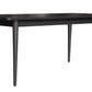 FARLOW OAK DINING TABLE SANDBLASTED BLACK  180CM
