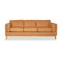 MARQUIS  3-SEATER OSLO LEATHER SOFA TAN - MyChocolateWood