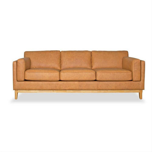 MARQUIS 3-SEATER OSLO LEATHER SOFA TAN