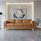 MARQUIS  3-SEATER OSLO LEATHER SOFA TAN - MyChocolateWood