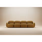 LORELEI  4-SEATER MODULAR FABRIC SOFA - TOFFEE COLOUR - MyChocolateWood