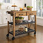 MEDGAR  RECYCLED BUTLERS TROLLEY ON WHEELS - MyChocolateWood