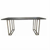 DIMANTA DESIGNER DINING TABLE BLACK TOP / GOLD LEGS 180CM (Copy)