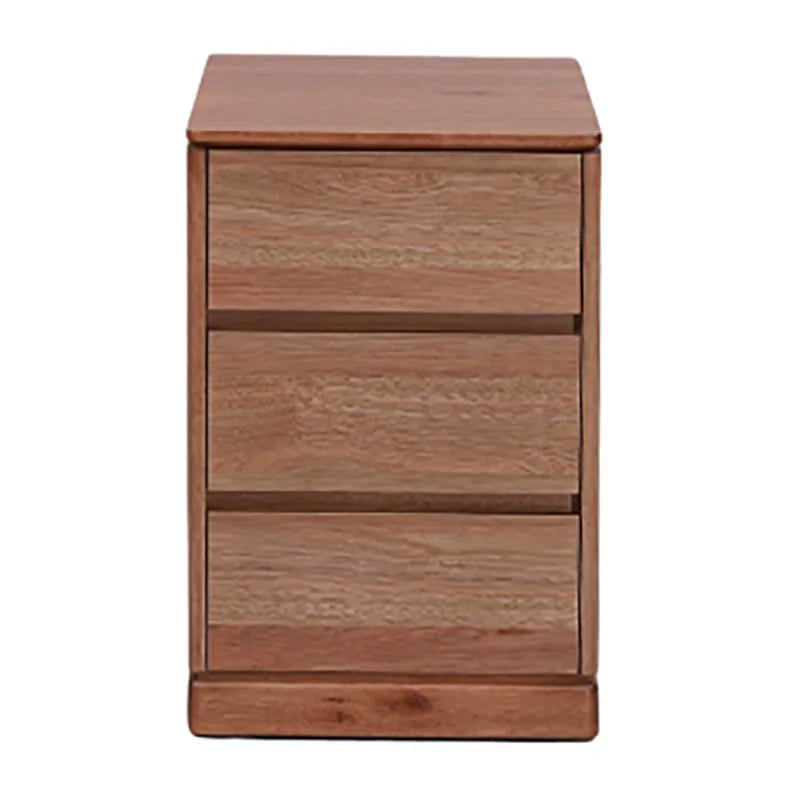 GILHELM ASH TIMBER HOME OFFICE PEDESTAL 3-DRAWER UNIT, CABINET LIGHT WALNUT - MyChocolateWood