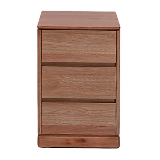 GILHELM ASH TIMBER HOME OFFICE PEDESTAL 3-DRAWER UNIT, CABINET LIGHT WALNUT - MyChocolateWood