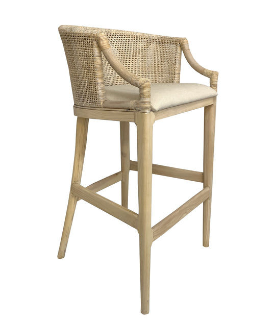 VANGUARD HAMPTONS COUNTER STOOL IN WASH - MyChocolateWood