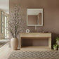 BELSIZE MESSMATE 2-DRAWER TIMBER CONSOLE TABLE/HALL TABLE - NATURAL - MyChocolateWood