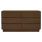 GATSBY SOLID MINDI TIMBER  6-DRAWER DRESSER/CHEST OF 6 DRAWERS WALNUT (Copy) - MyChocolateWood