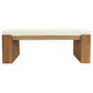 ADELLE SOLID MINDI TIMBER BENCH -SMALL - ALMOND 130CM - MyChocolateWood