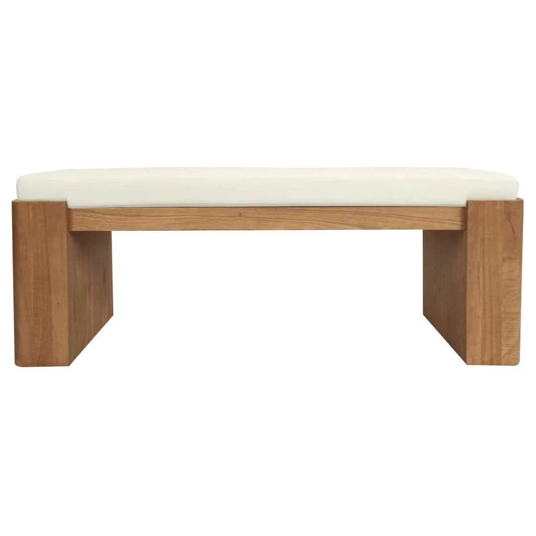 ADELLE SOLID MINDI TIMBER BENCH -SMALL - ALMOND 130CM - MyChocolateWood