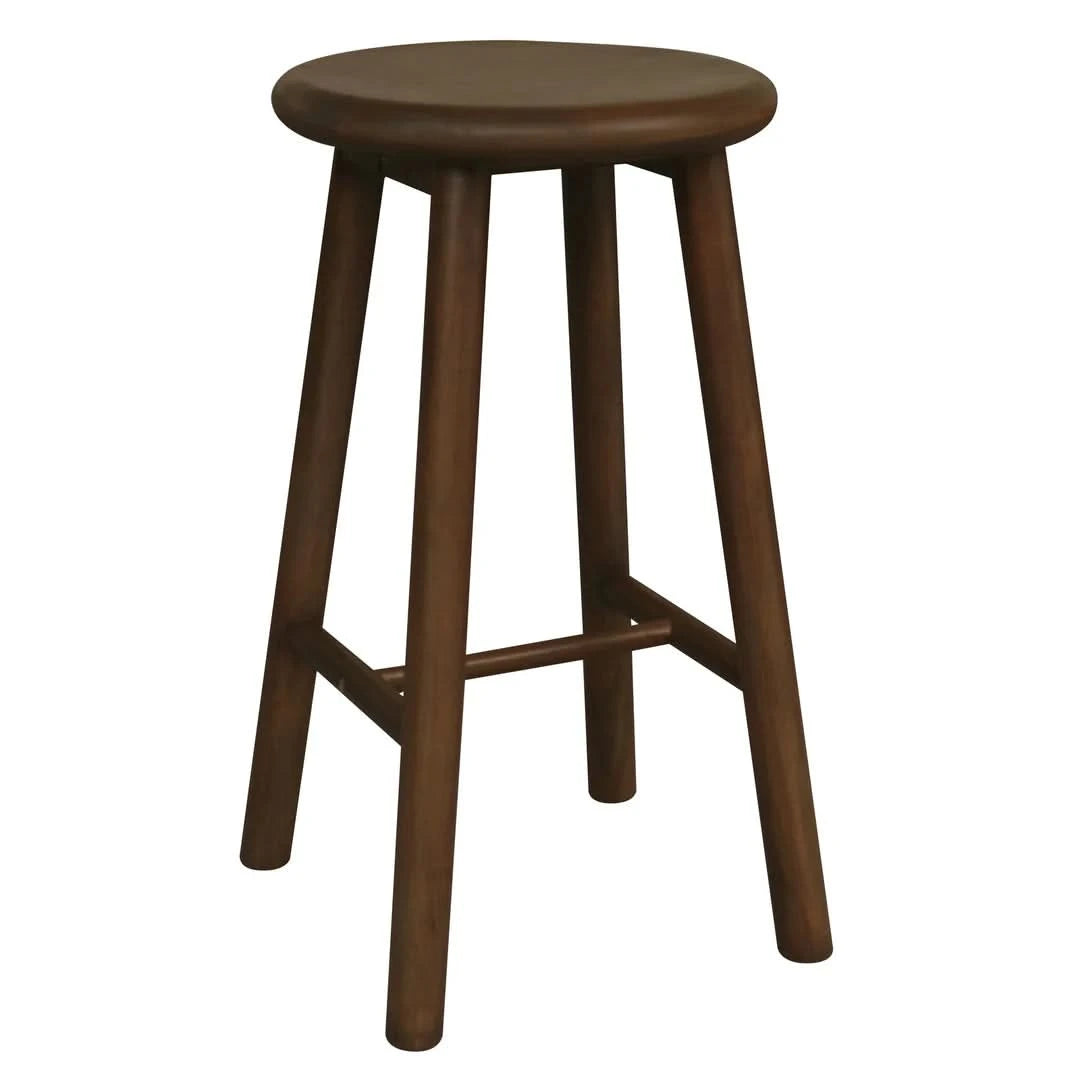 NEWPORT SOLID MAHOGANY BAR STOOL/COUNTER STOOL - WALNUT (Copy) - MyChocolateWood