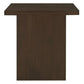 Hudson Solid Mindi Timber Block Side Table in Walnut - Chocolate Wood