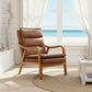 NAVONA RICH BROWN PU ACCENT ARMCHAIR - MyChocolateWood