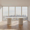 BELGRAVIA OVAL DINING TABLE 240CM WHITE