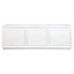Carlson Oak Wood 3-Door Buffet / Sideboard 200cm in White - Chocolate Wood