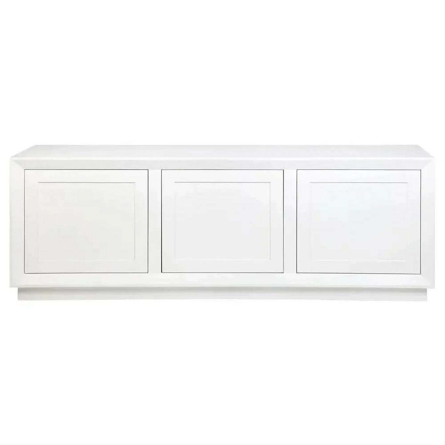 Carlson Oak Wood 3-Door Buffet / Sideboard 200cm in White - Chocolate Wood