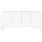 JAILA 4-DOOR CONTEMPORARY SIDEBOARD/BUFFET WHITE - MyChocolateWood
