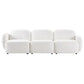 LORELEI  3-SEATER MODULAR SOFA CHENILLE - WHITE - MyChocolateWood