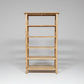 FITAN SOLID OAK WIDE 5-SHELF BOOKCASE BOOKSHELF/DISPLAY SHELVES - MyChocolateWood