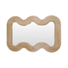 SHIMMY OVAL MIRROR NATURAL MINDI WOOD FRAME - MyChocolateWood